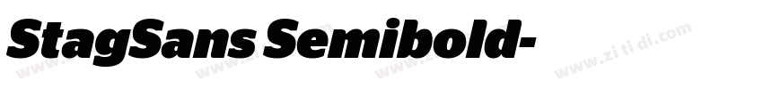 StagSans Semibold字体转换